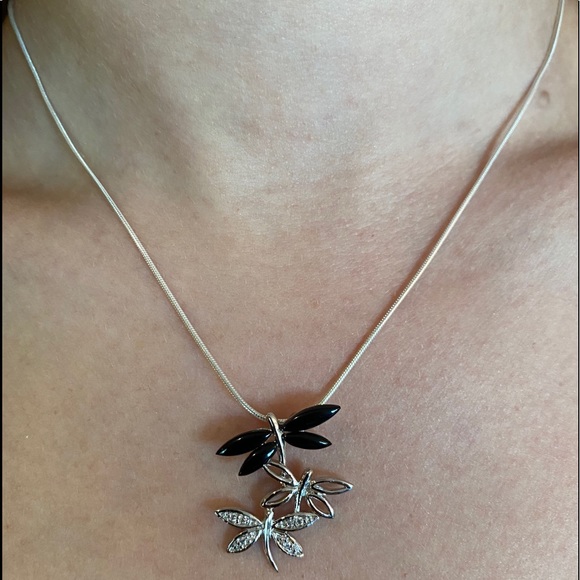 Sterling Silver Dragonfly Necklace - Picture 4 of 12